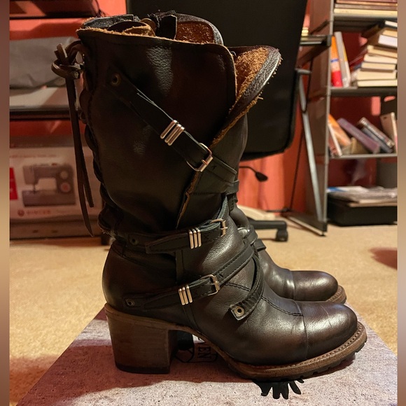 Leather Brown Boots US 7 Freebird by Steven Cora - Picture 7 of 9